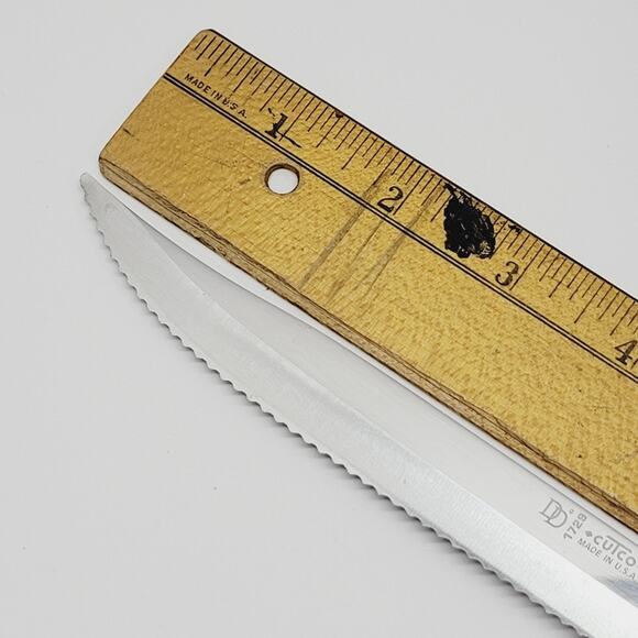 CUTCO #1729 DD Coffee Brown Handle Serrated Knife Carver 6.75” Blade - Picture 2 of 9